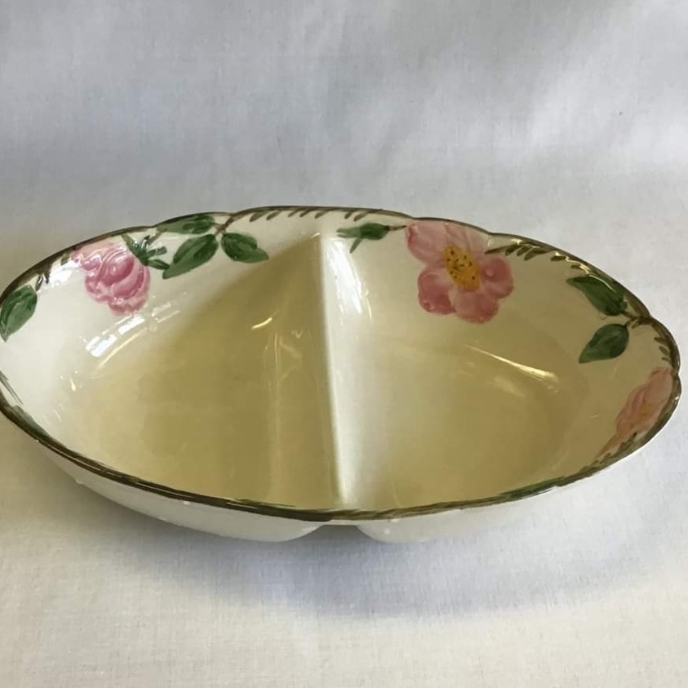 Franciscan floal divided serving dish